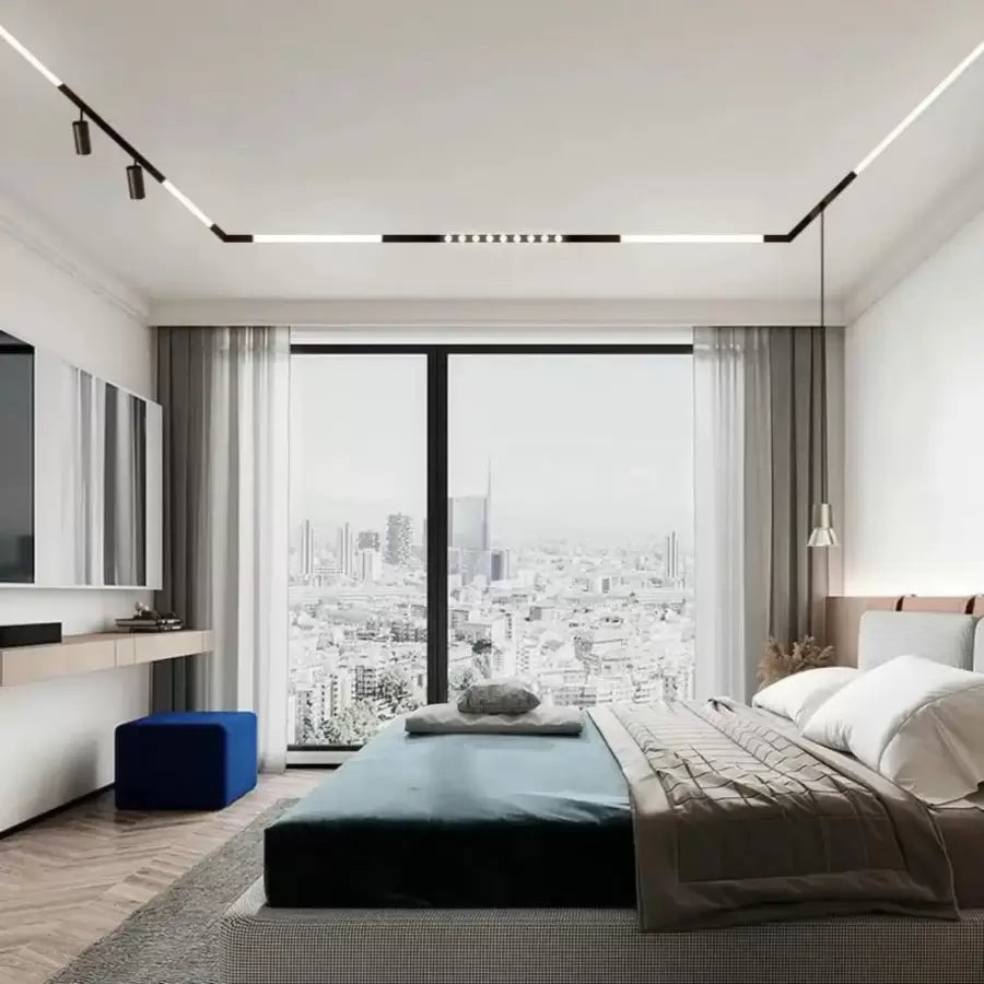 Magnetic LED Grid 12W Recessed Neutral Light Black