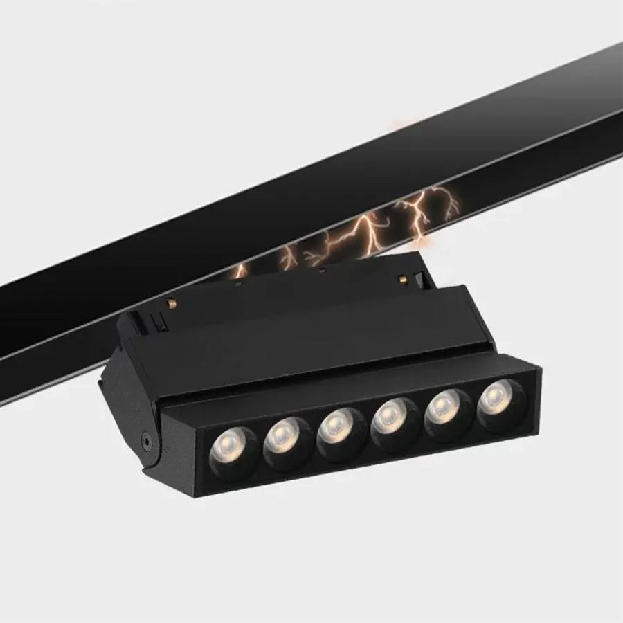 Magnetic LED Grille, Adjustable, 6W, Neutral Light, Recessed, Black