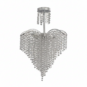 Baylor Crystal Chandelier 4x E27 Diameter 44cm Silver 