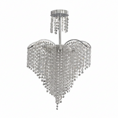 Baylor Crystal Chandelier 4x E27 Diameter 44cm Silver 