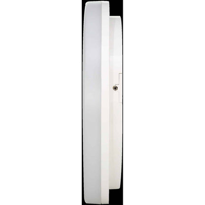 Round LED Ceiling Light, 24W, 17cm, 6000K, White Metal - Cold Light