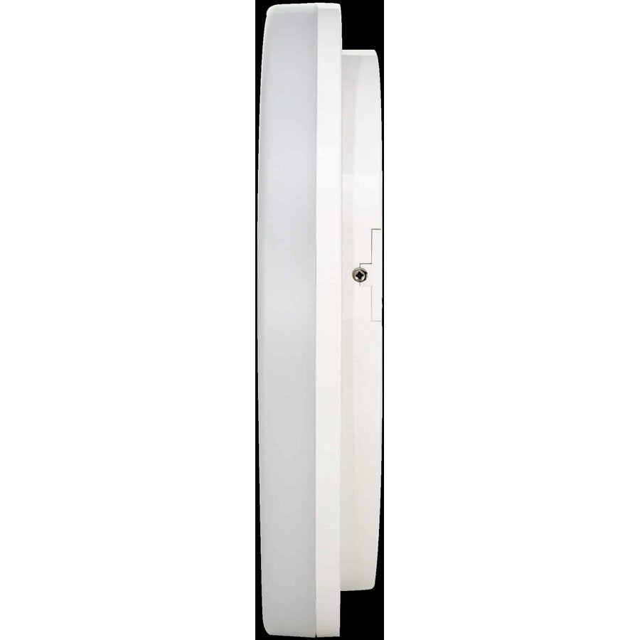 Round LED Ceiling Light, 24W, 17cm, 6000K, White Metal - Cold Light