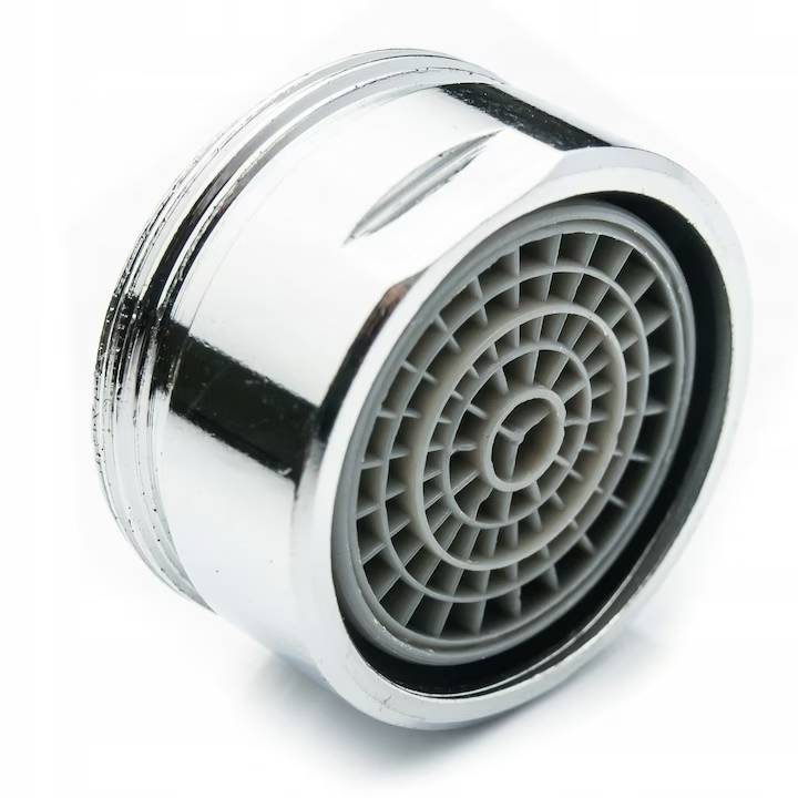 Faucet Aerator Screen External Thread Shiny Chrome 2cm – Water Saving and Uniform Jet