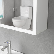 Laura Wardrobe With LED Mirror DBP122 60x70 White