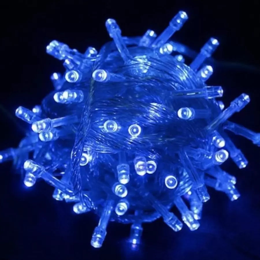 Installation, 500 LEDs, 30 m, White Wire, Blue/Red - Blue