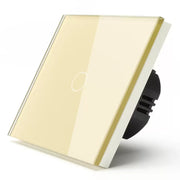 Touch Switch Cap-Staircase Tempered Glass Gold 