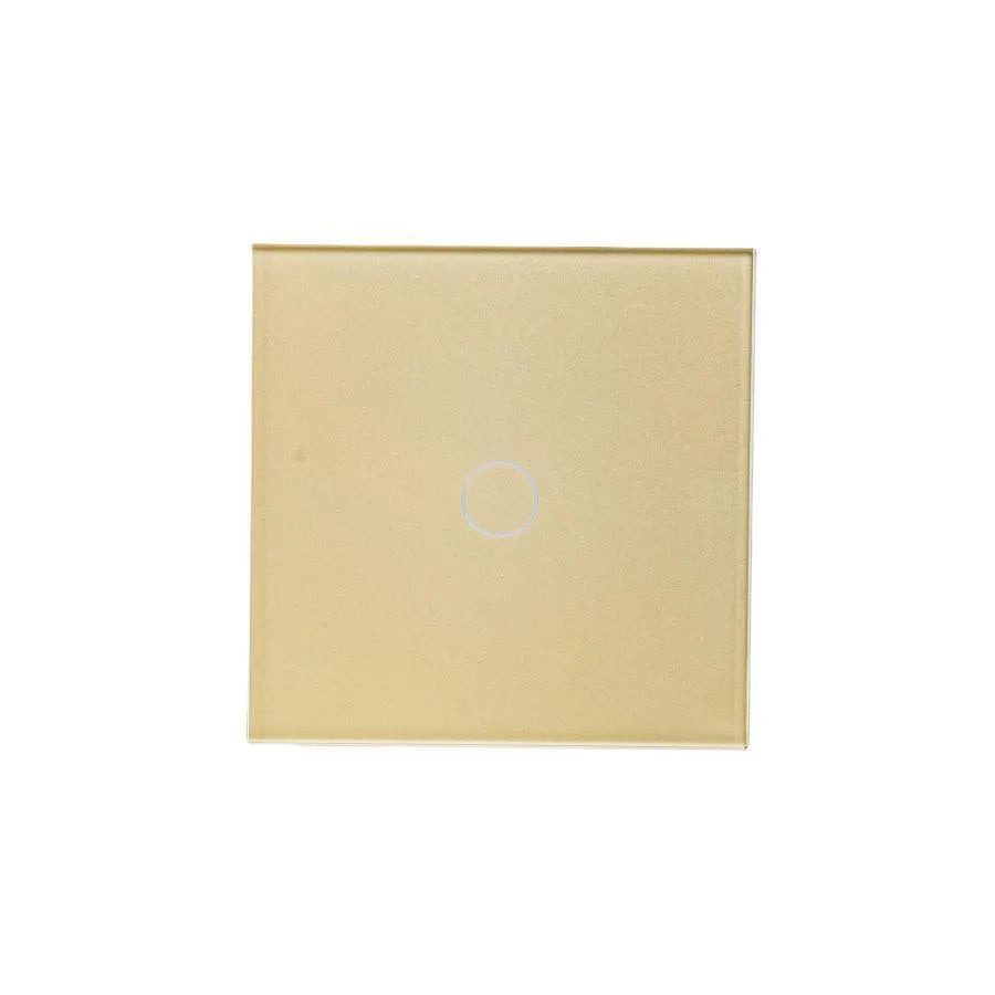 Simple Touch Switch Tempered Glass Gold
