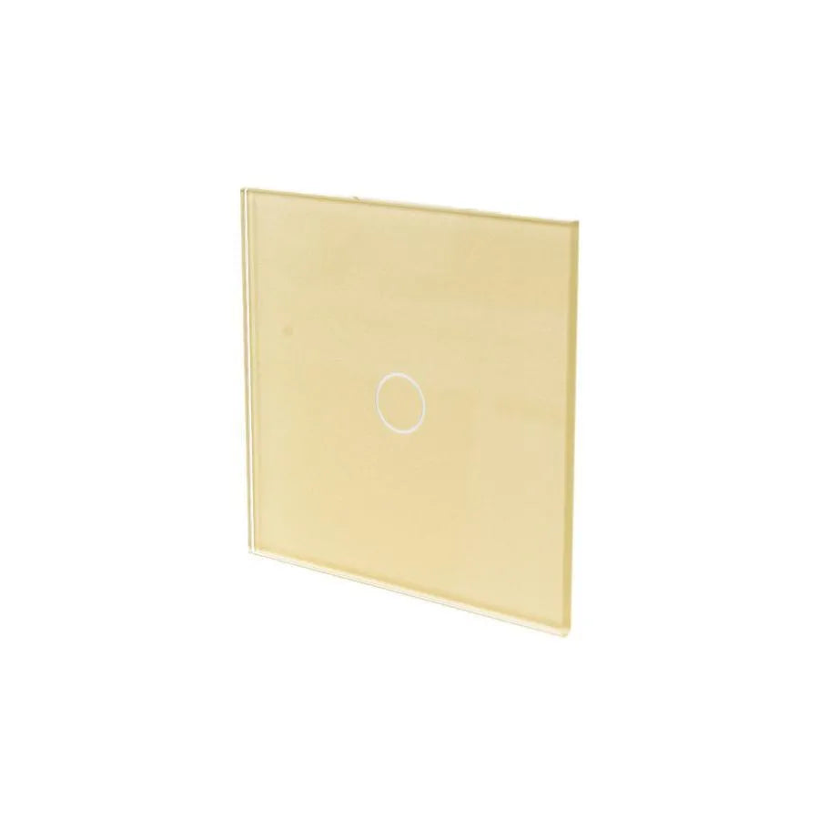 Simple Touch Switch Tempered Glass Gold