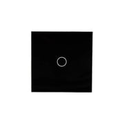 Simple Touch Switch Black Tempered Glass
