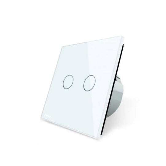 Touch Switch, Double, White, Secure Glass, Livolo Switches Default Title Alessandro Design