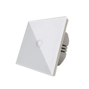 Simple Touch Switch, White Tempered Glass