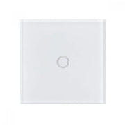 Simple Touch Switch, White Tempered Glass