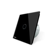 Touch Switch, Simple, Black, Tempered Glass, Livolo