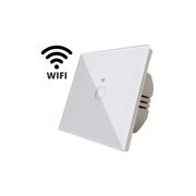 Simple Touch Switch WI-FI Tempered Glass White