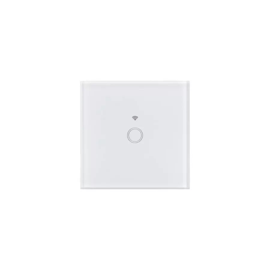 Simple Touch Switch WI-FI Tempered Glass White