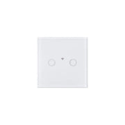 Double Touch Switch WI-FI Tempered Glass White