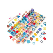 Montessori Multifunctional Educational Game, 135 Pieces, Wood