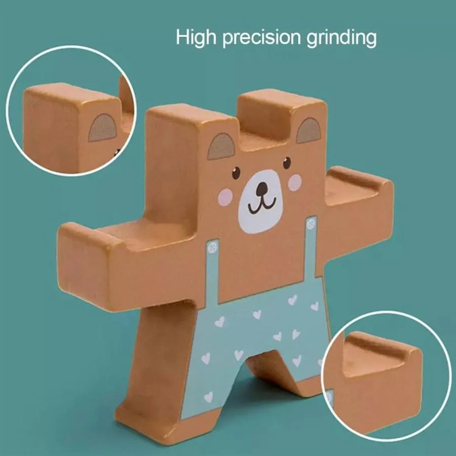 Interactive Animal Balancing Game, 12 Pieces, Wood, 3 Years+