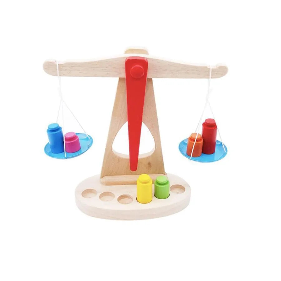 Interactive Balance Weights Game, 8 Pieces, Wood