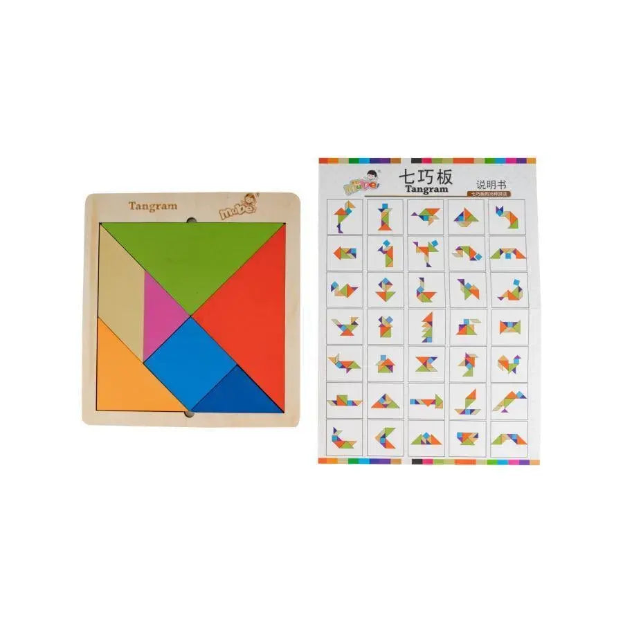 Educational Tangram Game, 8 Pieces, Multicolor, PG-L08