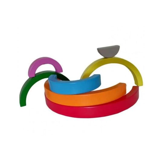Rainbow Game, Multicolor, 7 Pieces, Wood