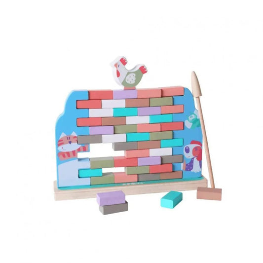 3D Puzzle Game with Domestic Animals, Multicolor, Wood