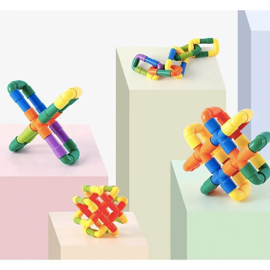 Multicolored Piece Construction Puzzle Game, 120 Pieces, ABS