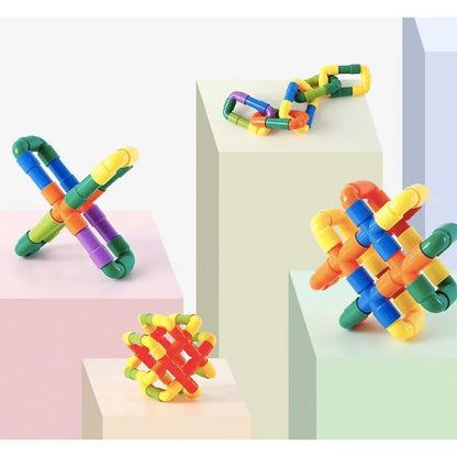 Multicolored Piece Construction Puzzle Game, 120 Pieces, ABS