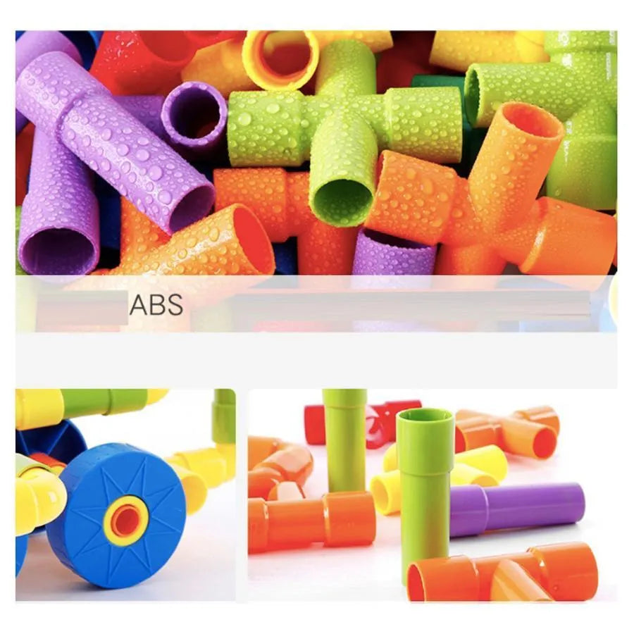 Multicolored Piece Construction Puzzle Game, 120 Pieces, ABS