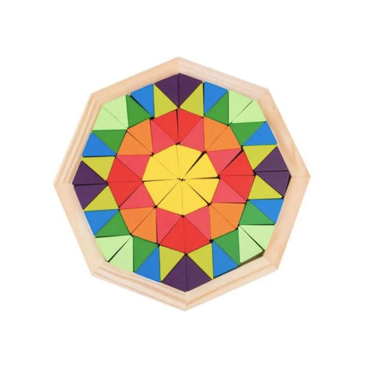 Cubism Puzzle Game Multicolor, 72 Pieces, Wood