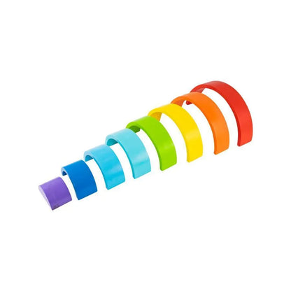 Magic Rainbow Puzzle Game, Multicolor, 8 Pieces, Wood