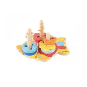 Educational Toy in the Shape of a Fish, Multicolor, Wood