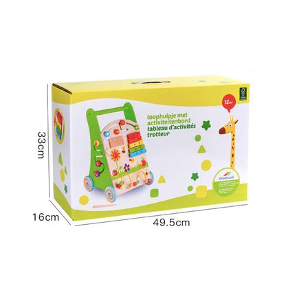 Montessori Educational Toy Activity Walker, 12 Pieces, Multicolor, Wood