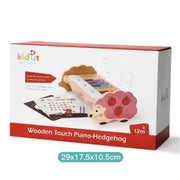 Interactive Toy Singing Hedgehog Piano, Wood and Plastic