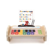 Interactive Toy Singing Hedgehog Piano, Wood and Plastic