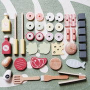 Wooden Barbecue Toy, 52 Pieces, Multicolor, Wood