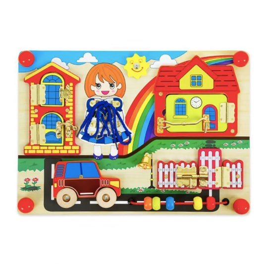 Magic Locks Toy, Multicolor, Wood and Metal