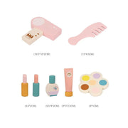 Makeup and Beauty Table Toy, 15 Pieces, Wood