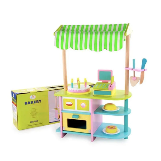 Little Treats Stand Toy, 40 Pieces, Multicolor, Wood and Textile