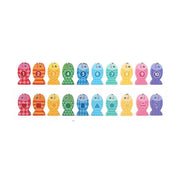 Educational Board Toy with Letters and Multicolored Fishes, 36 Pieces, Wood