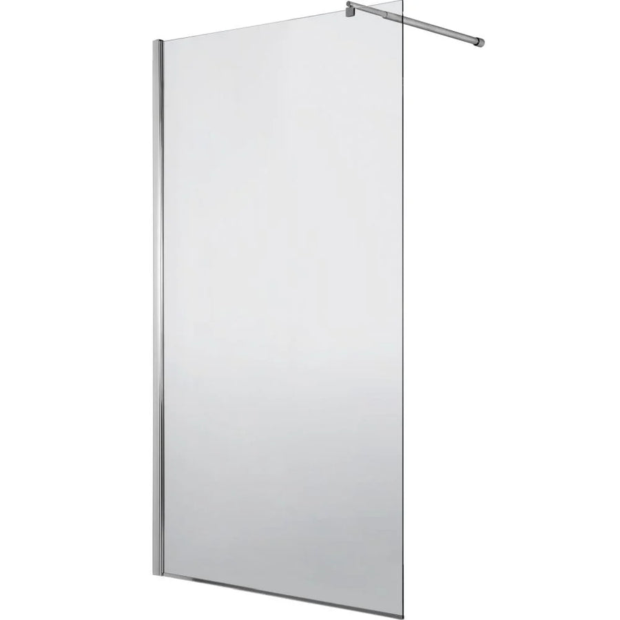 Paravan duș Walk-In 120x195 cm, sticlă securizată 8 mm, satin, profil metalic rezistent