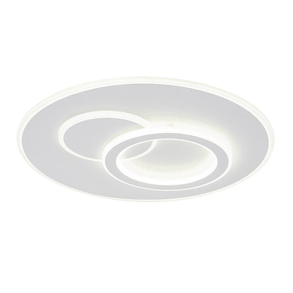 LED chandelier with Nolux Luminosa remote control, 120W, 3 circles, cold/hot/neutral light, unstable, white