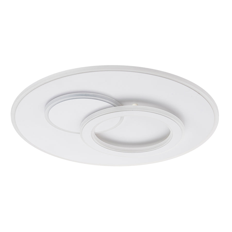 LED chandelier with Nolux Luminosa remote control, 120W, 3 circles, cold/hot/neutral light, unstable, white