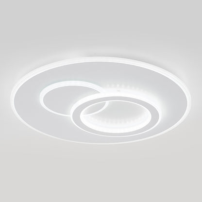 LED chandelier with Nolux Luminosa remote control, 120W, 3 circles, cold/hot/neutral light, unstable, white