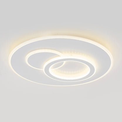 LED chandelier with Nolux Luminosa remote control, 120W, 3 circles, cold/hot/neutral light, unstable, white