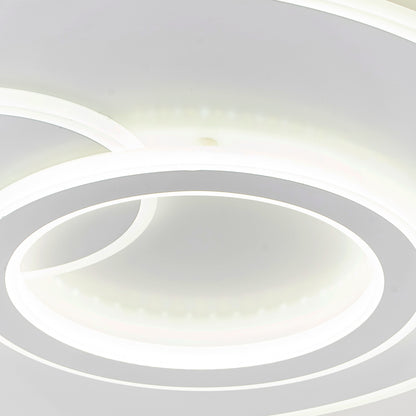 LED chandelier with Nolux Luminosa remote control, 120W, 3 circles, cold/hot/neutral light, unstable, white