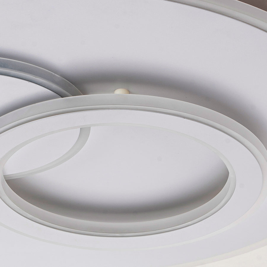 LED chandelier with Nolux Luminosa remote control, 120W, 3 circles, cold/hot/neutral light, unstable, white