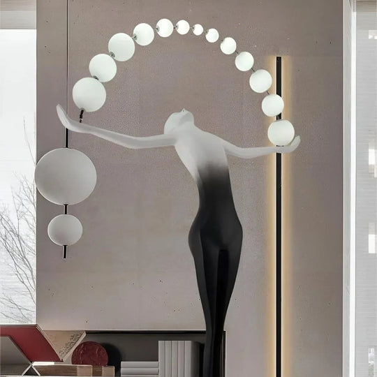 Anatolio LED Floor Lamp 24W 4000KMetal Black Veioze & Floor Lamp Default Title Alessandro Design