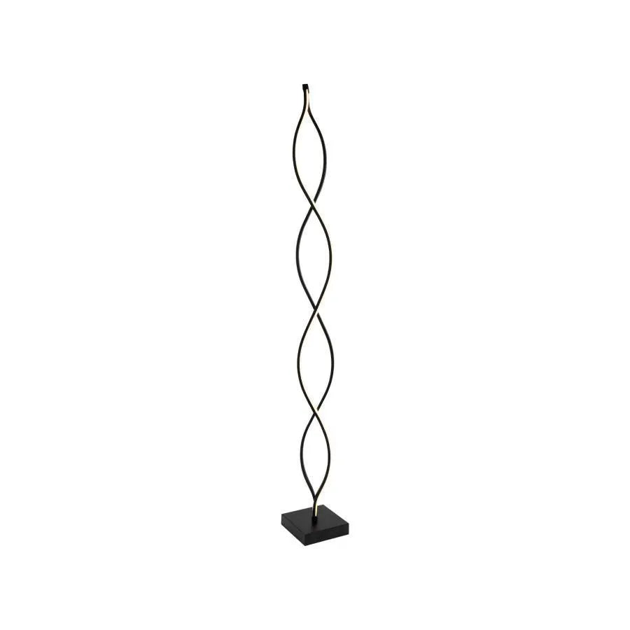 Piscius LED Floor Lamp, 120W, Cold/Warm/Neutral Light, Metal and Acrylic, Black