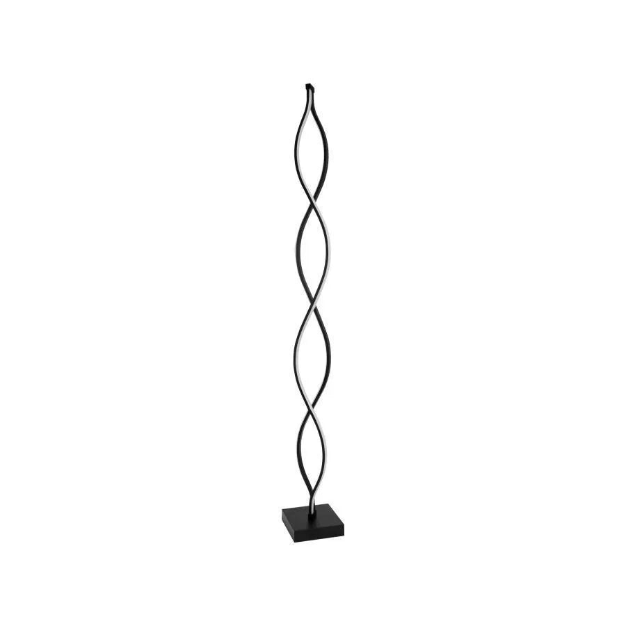 Piscius LED Floor Lamp, 120W, Cold/Warm/Neutral Light, Metal and Acrylic, Black
